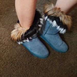 Faux Fur Top Boots